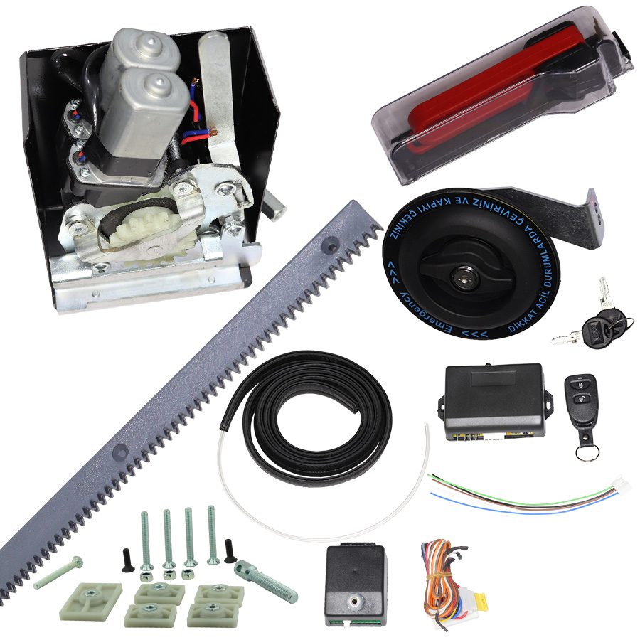 ÇİFT MOTORLU OKUL SERVİSİ OTOMOTİK KAPI SİSTEMİ SET (DİK)
