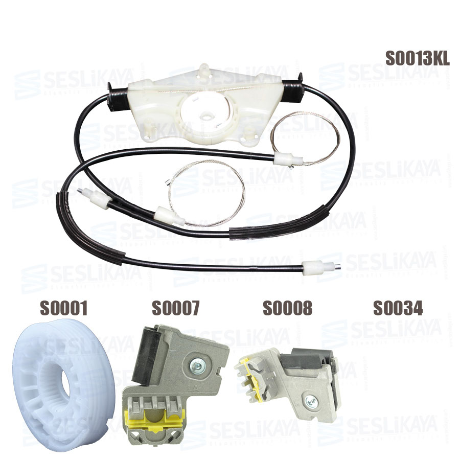 METAL AYAKLI CAM KRİKO TELİ ÖN SOL SET KAPAKLI
