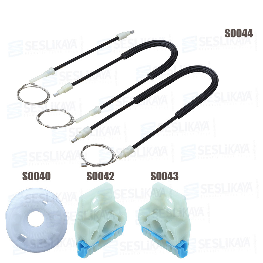 WINDOW REGULATOR CABLE FRONT- LEFT SET