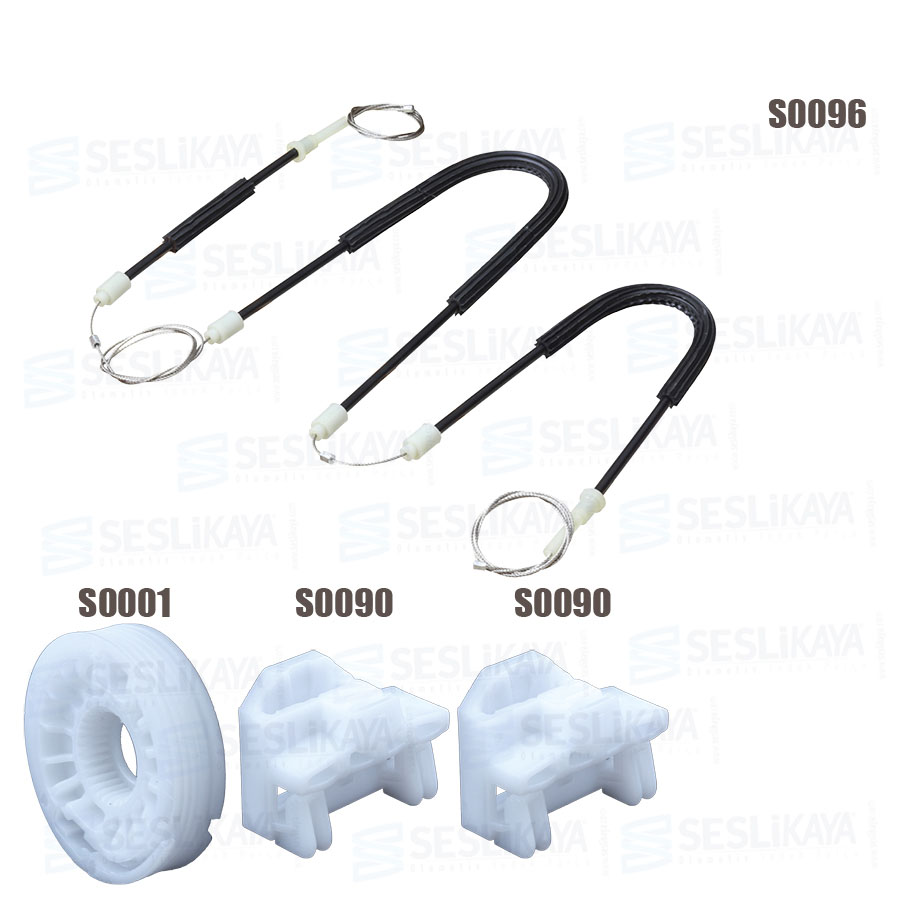 CAM KRİKO TELİ ÖN SOL SET ESKİ MODEL 