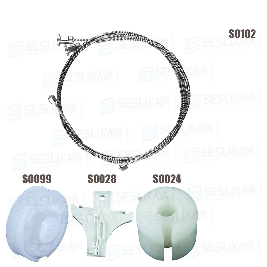CAM KRİKO TELİ ARKA SOL SET ESKİ MODEL 