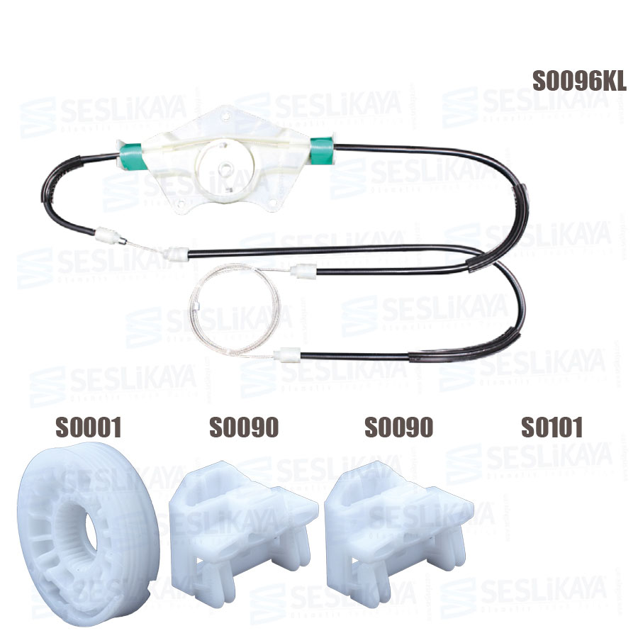 CAM KRİKO TELİ ÖN SOL SET KAPAKLI ESKİ MODEL 