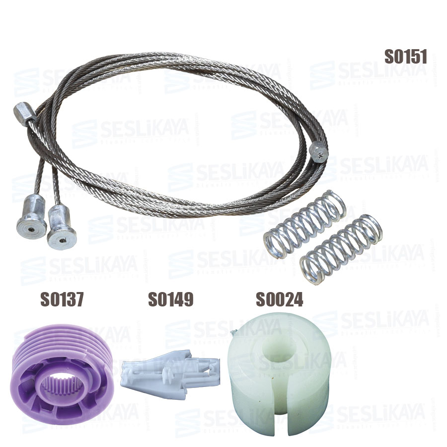 CAM KRİKO TELİ ARKA SOL SET YENİ MODEL