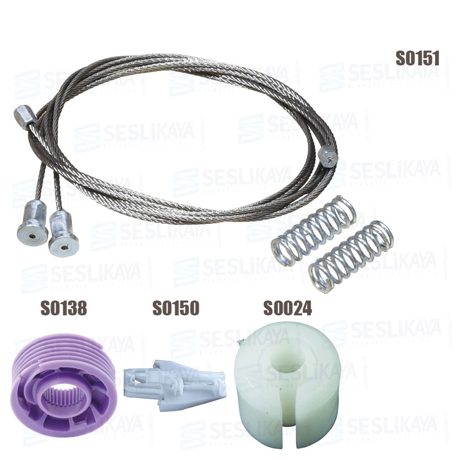 CAM KRİKO TELİ ARKA SAĞ SET YENİ MODEL