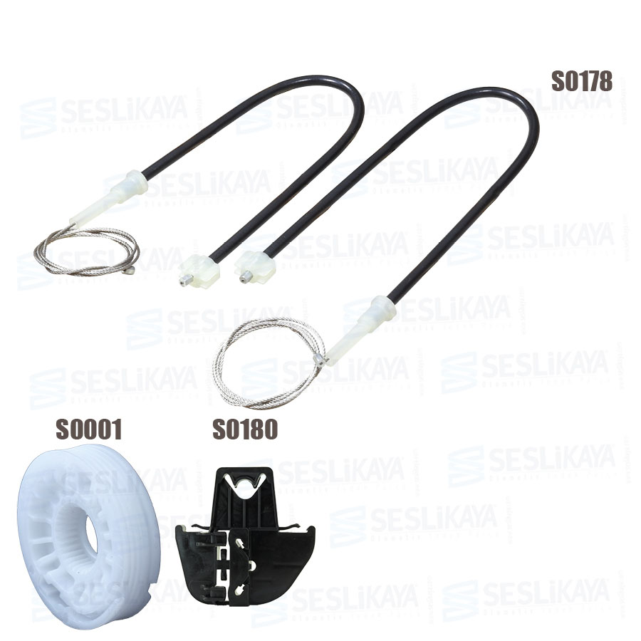 WINDOW REGULATOR CABLE REAR RIGHT KIT