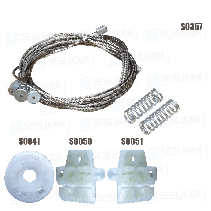 CABLE REGULADOR DE ELEVALUNAS DELANTERO DERECHO CONJUNTO