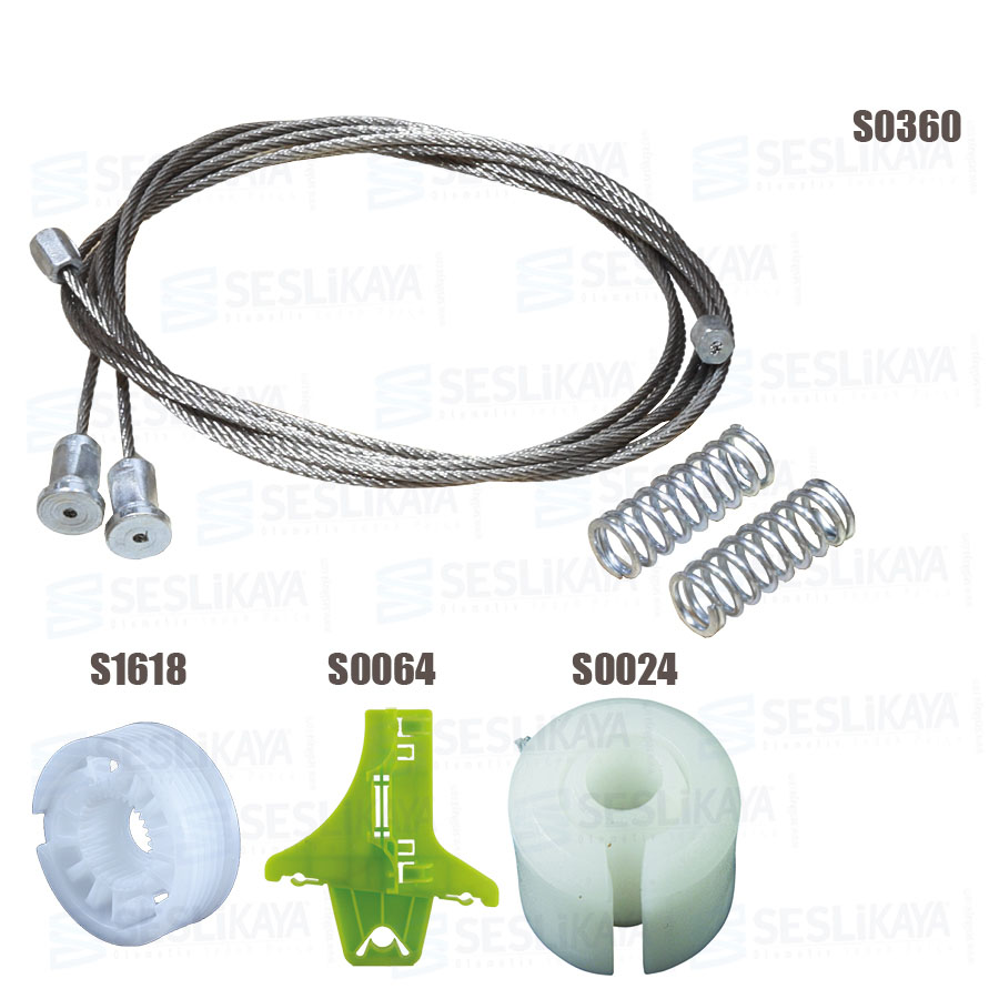CABLE REGULADOR DE ELEVALUNAS TRASERO IZQUIERDO CONJUNTO