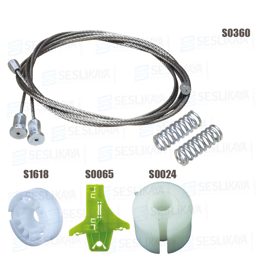 CABLE REGULADOR DE ELEVALUNAS TRASERO DERECHO CONJUNTO