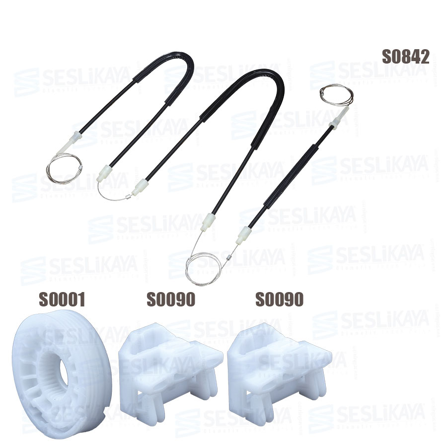 CAM KRİKO TELİ ÖN SOL SET ESKİ MODEL 