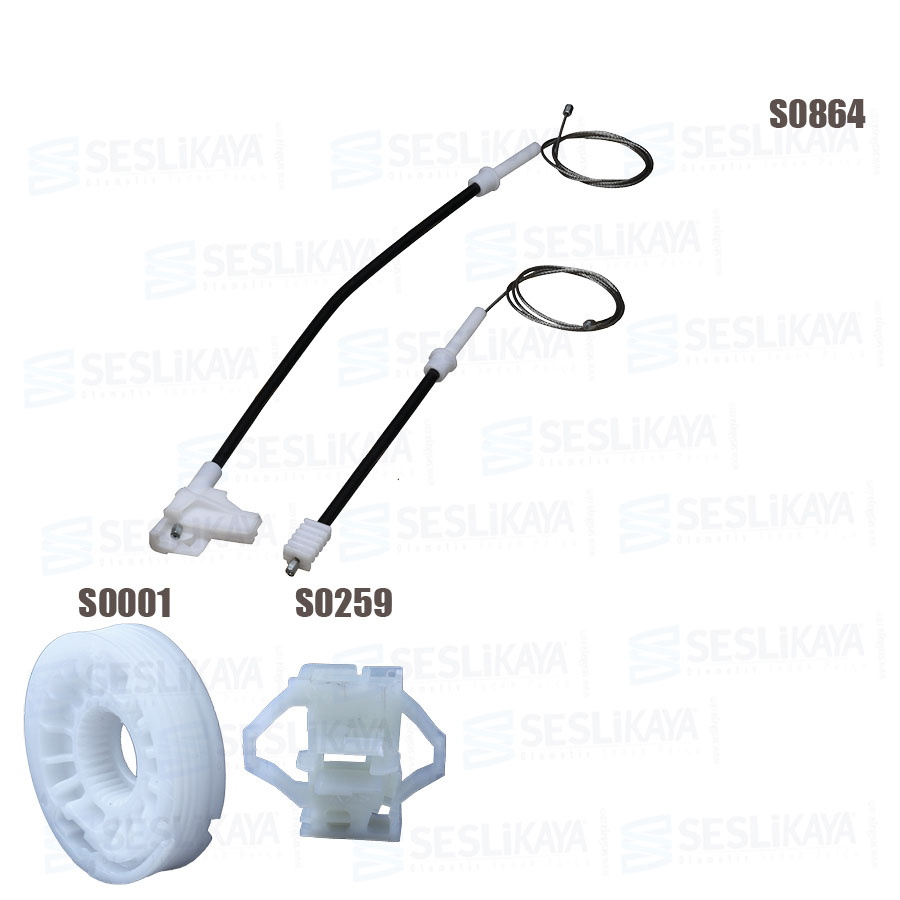 CAM KRİKO TELİ ARKA SOL SET ESKİ MODEL 
