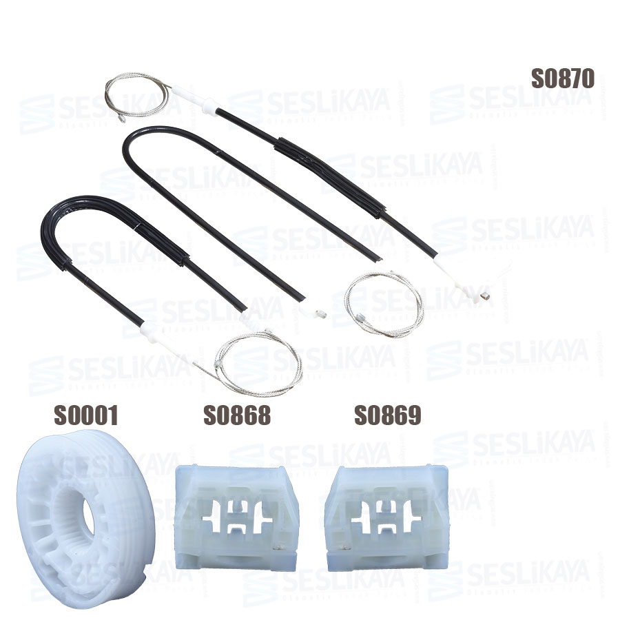 CAM KRİKO TELİ ÖN SOL SET YENİ MODEL