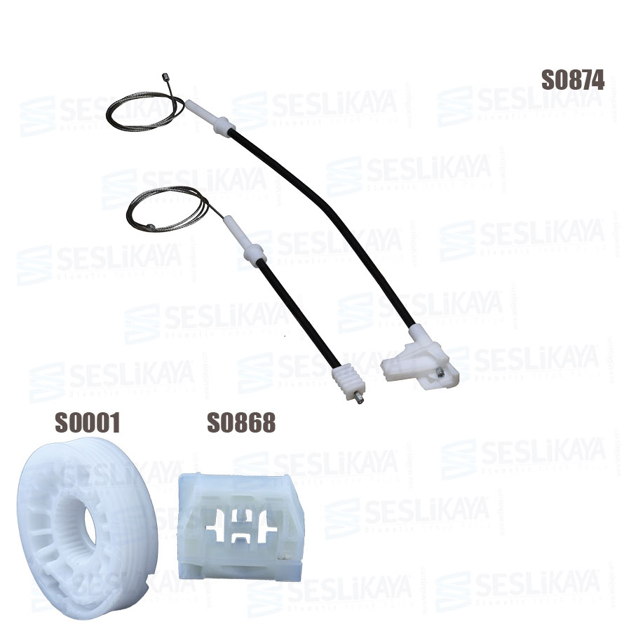 CAM KRİKO TELİ  ARKA SOL SET YENİ MODEL