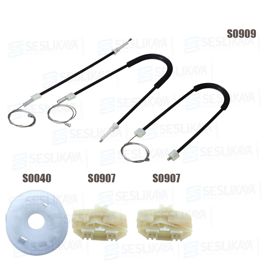 CAM KRİKO TELİ ÖN SOL SET YENİ MODEL
