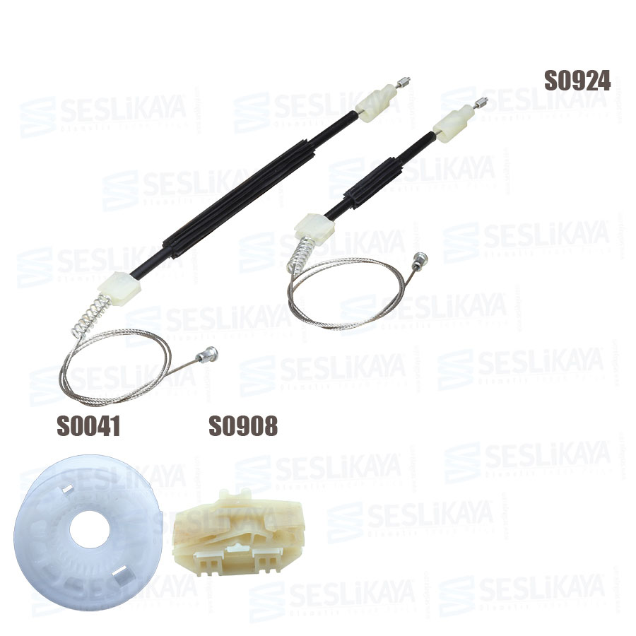 CAM KRİKO TELİ ARKA SAĞ SET YENİ MODEL 