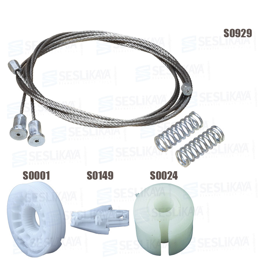 ESKİ MODEL CAM KRİKO TELİ ARKA SOL SET