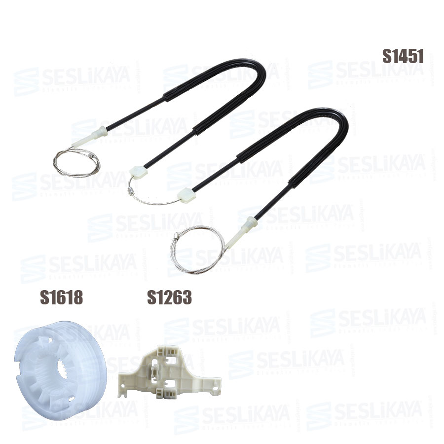 MEGANE 3 CAM KRİKO TELİ ARKA SOL SET