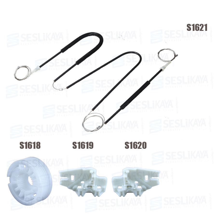 E-46 ESKİ MODEL CAM KRİKO TELİ ÖN SAĞ -SOL SET