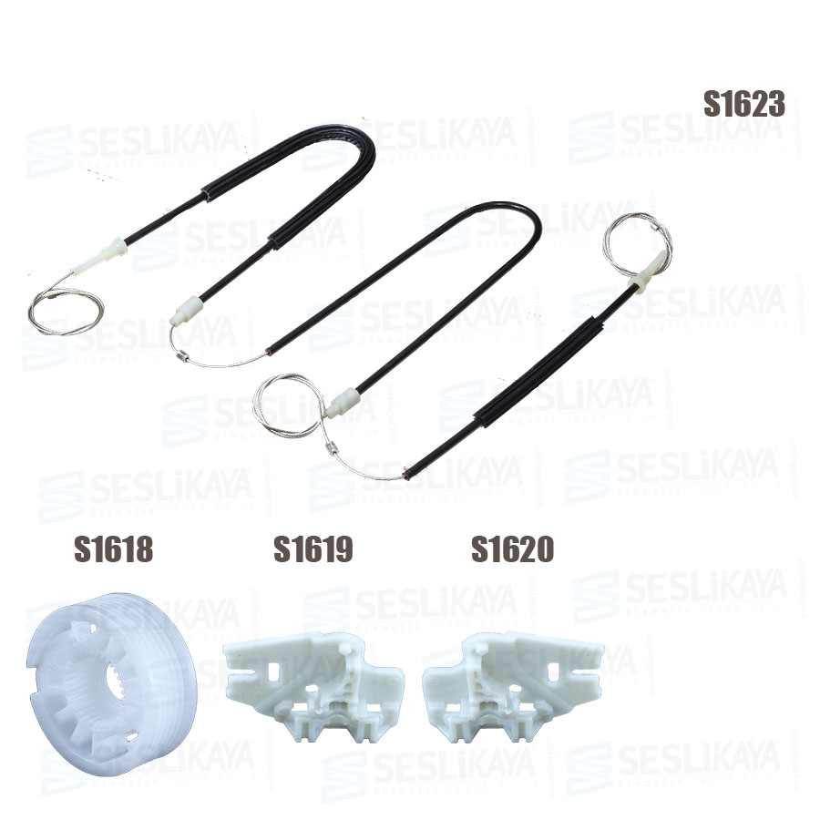 E-46 YENİ MODEL CAM KRİKO TELİ ÖN SAĞ -SOL  SET