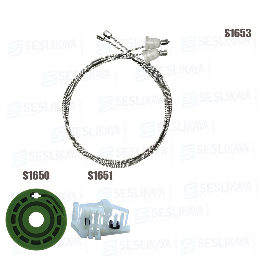 E 90 CAM KRİKO TELİ ARKA SOL SET