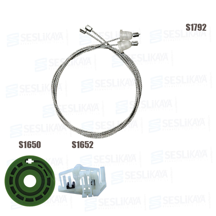 BMW E87 CAM KRİKO TELİ ARKA  SAĞ SET