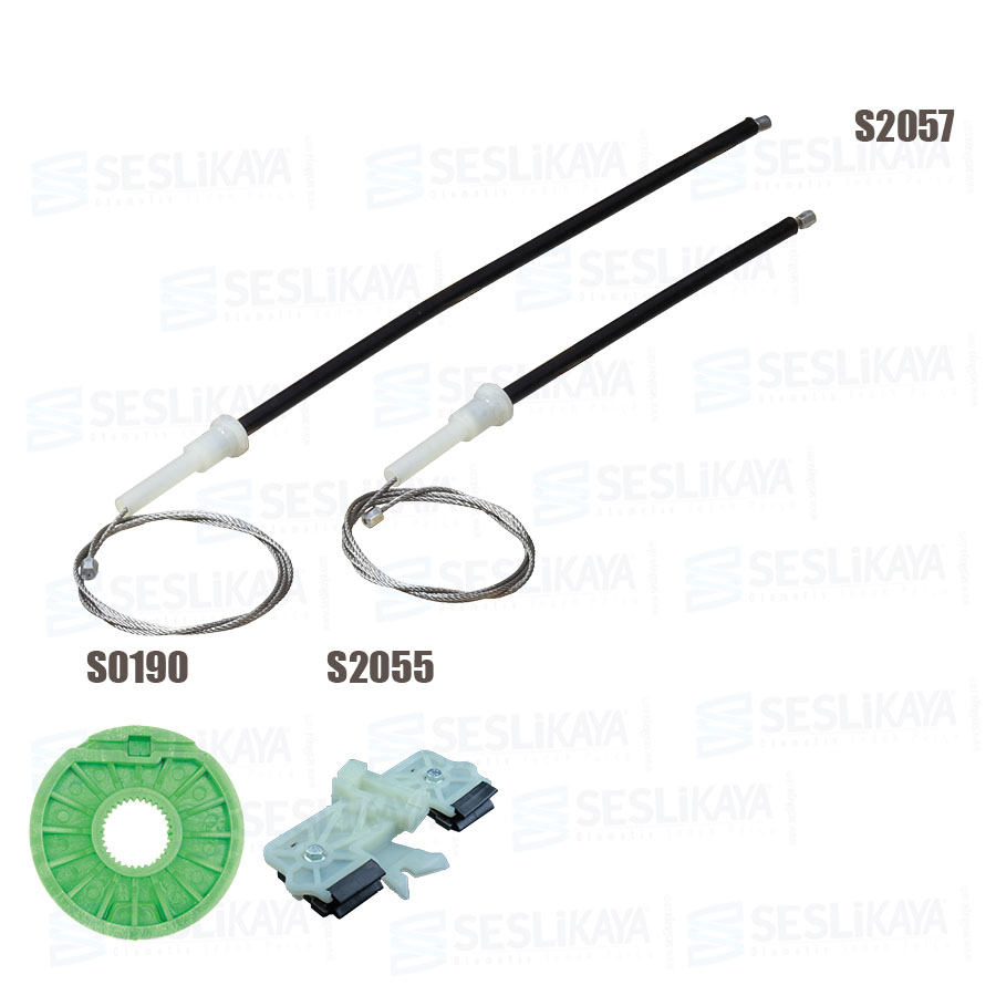 FİESTA 2005-08 CAM KRİKO TELİ ÖN SOL SET