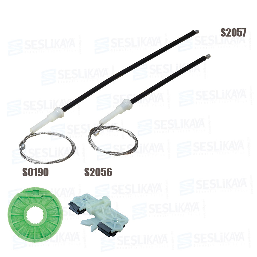 CABLE REGULADOR DE ELEVALUNAS DELANTERO DERECHO CONJUNTO