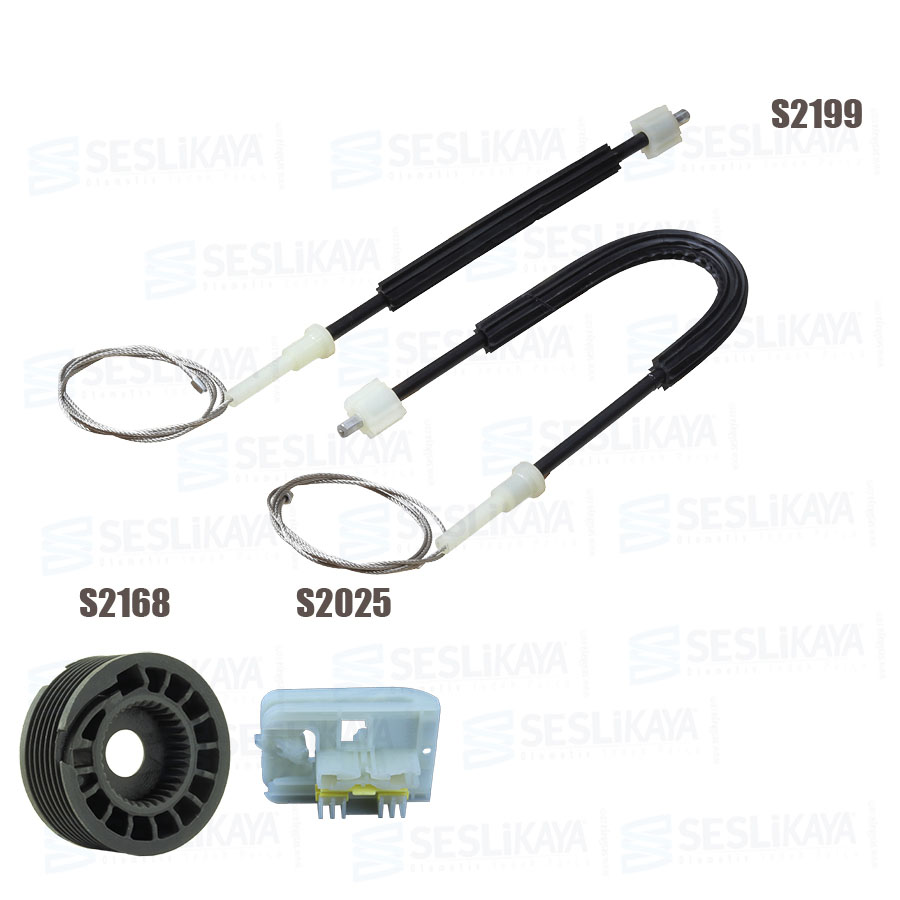 TRANSIT CUSTOM CAM KRİKO TELİ ÖN SOL SET