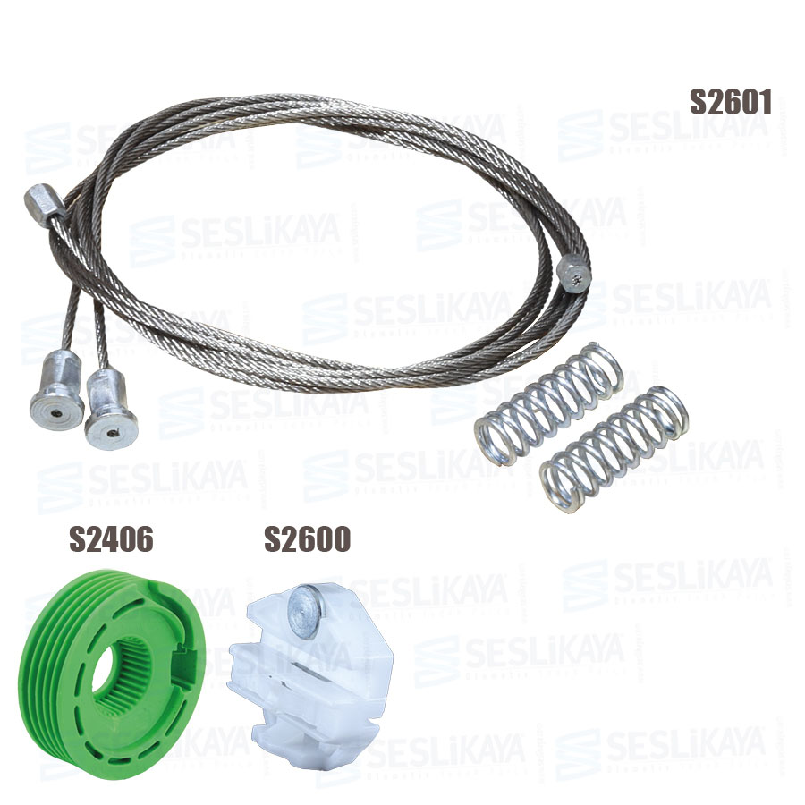 FENSTERHEBERKABEL HINTEN LINKS RECHTS KIT