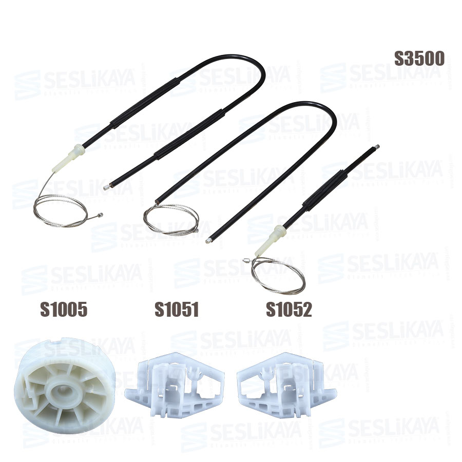 CABLE REGULADOR DE ELEVALUNAS DERECHO CONJUNTO