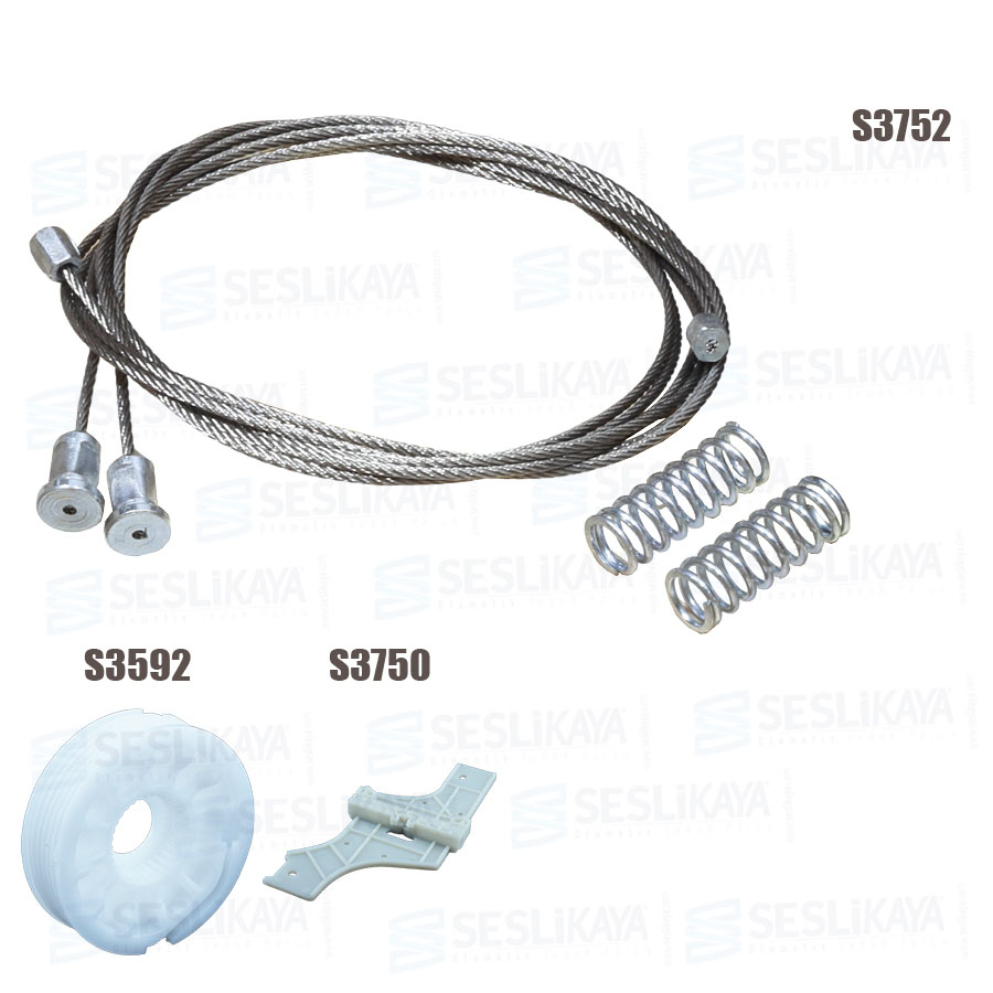 JEU DE CABLES DE LEVE-VITRE AVANT GAUCHE