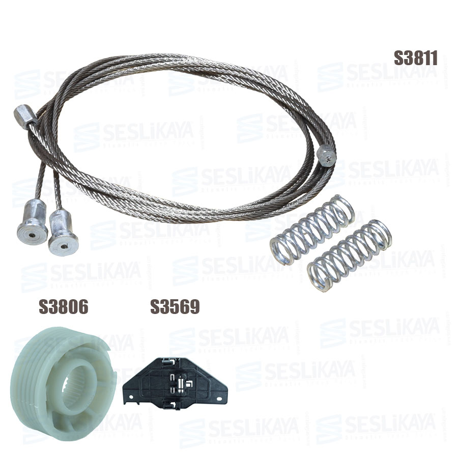 CAM KRİKO TELİ ARKA SAĞ SET