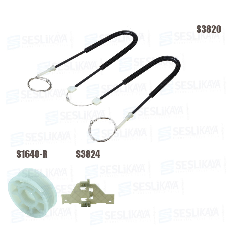 KIT FÜR FENSTERHEBERKABEL VORNE RECHTS