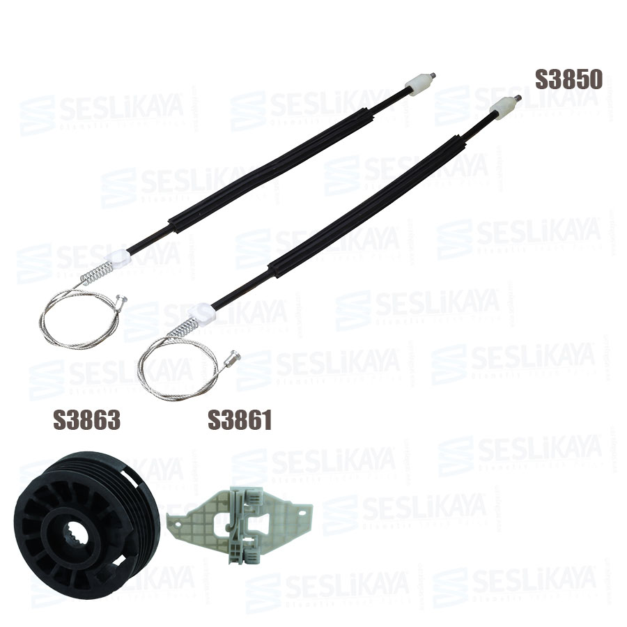 JEU DE CABLES DE LEVE-VITRE AVANT DROIT