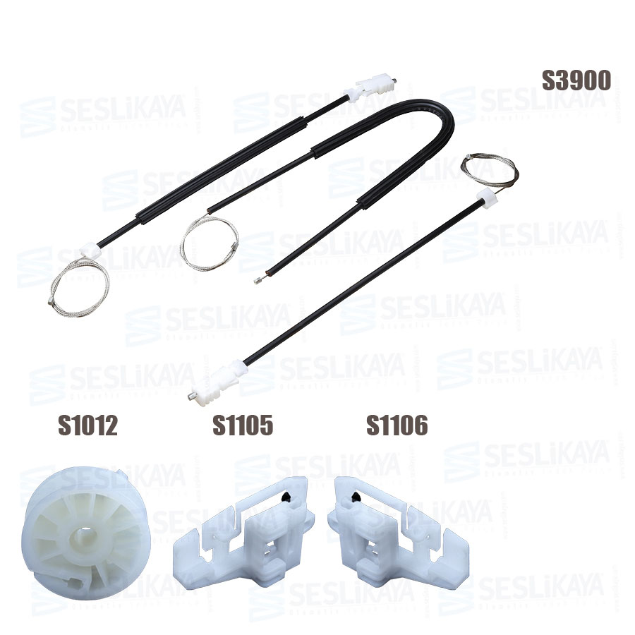WINDOW REGULATOR CABLE FRONT RIGHT SET