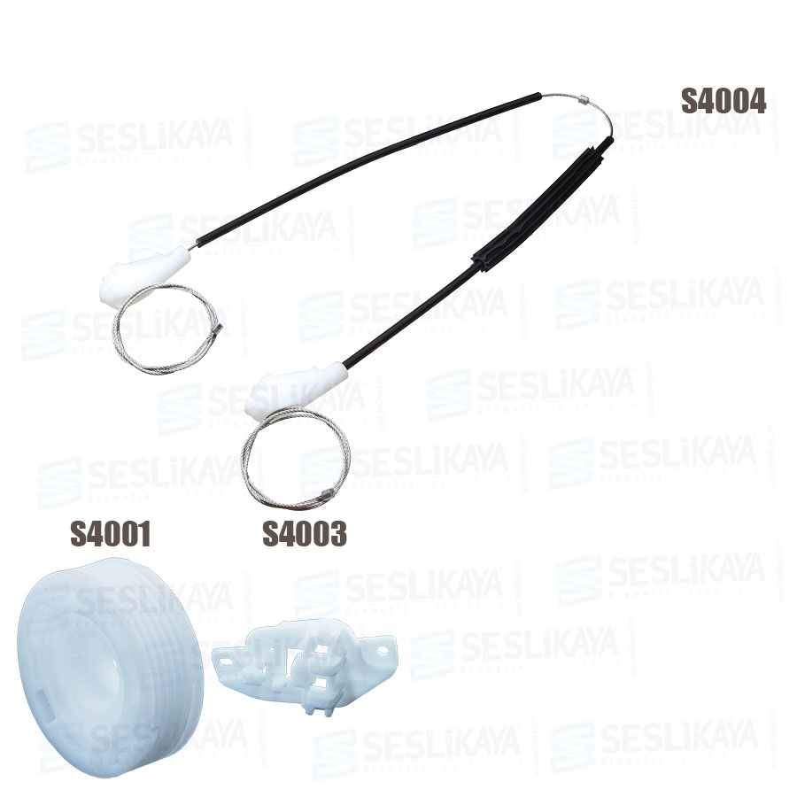 SET CAVO REGOLATORE FINESTRA ANTERIORE DESTRO