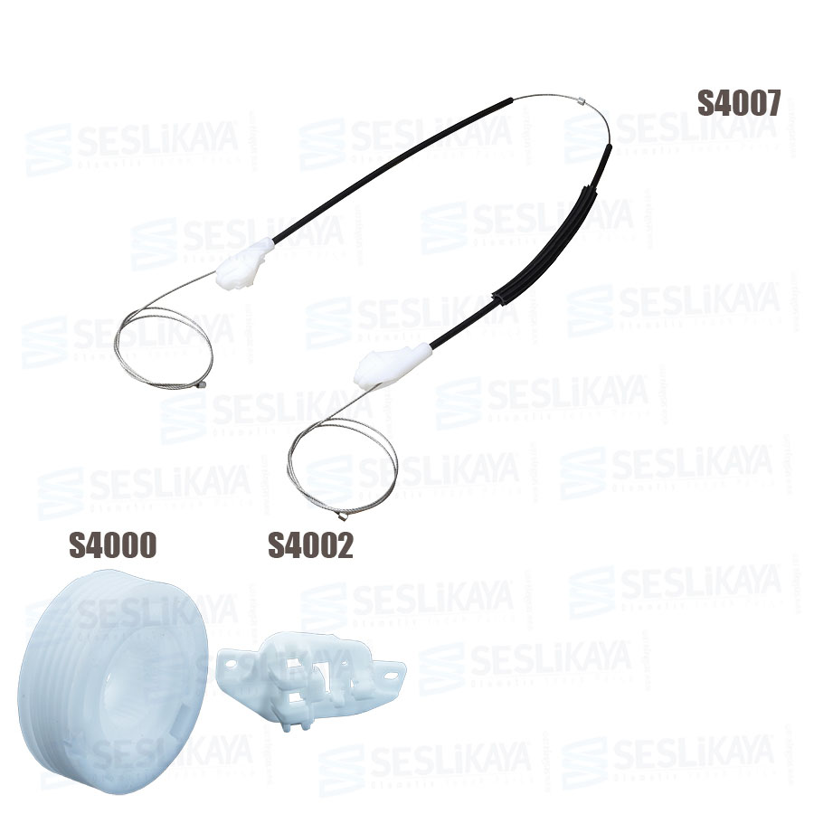 SET CAVO REGOLATORE FINESTRA ANTERIORE SINISTRO