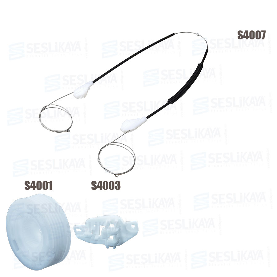 SET CAVO REGOLATORE FINESTRA ANTERIORE DESTRO