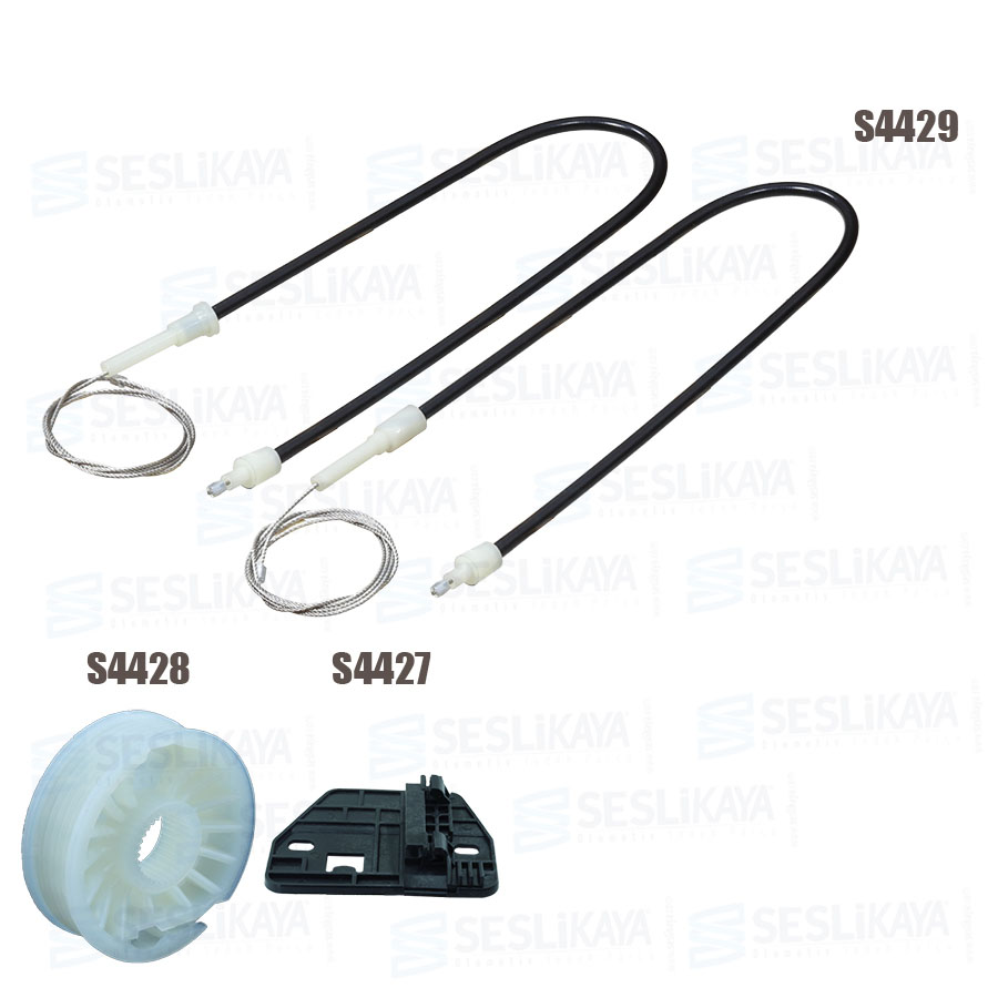 CABLE REGULADOR DE ELEVALUNAS DELANTERO DERECHO CONJUNTO