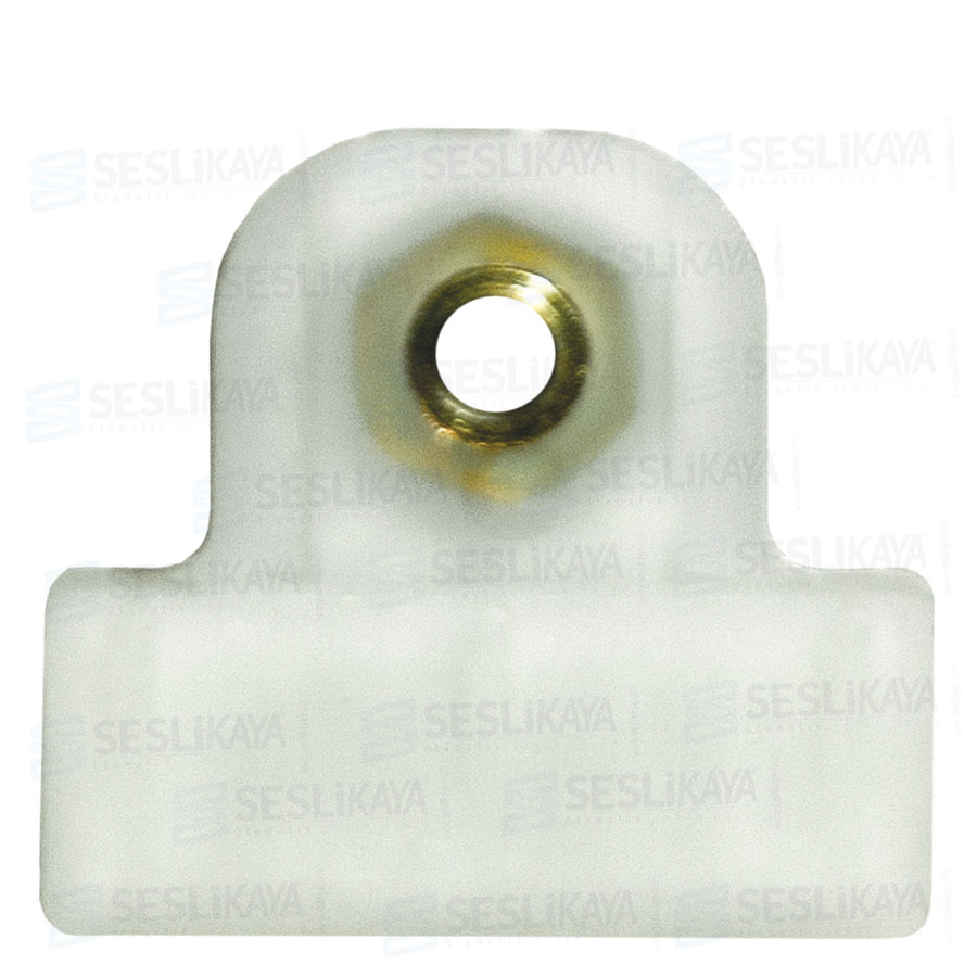 WINDOW REGULATOR SASH CLIP WITH METAL PART